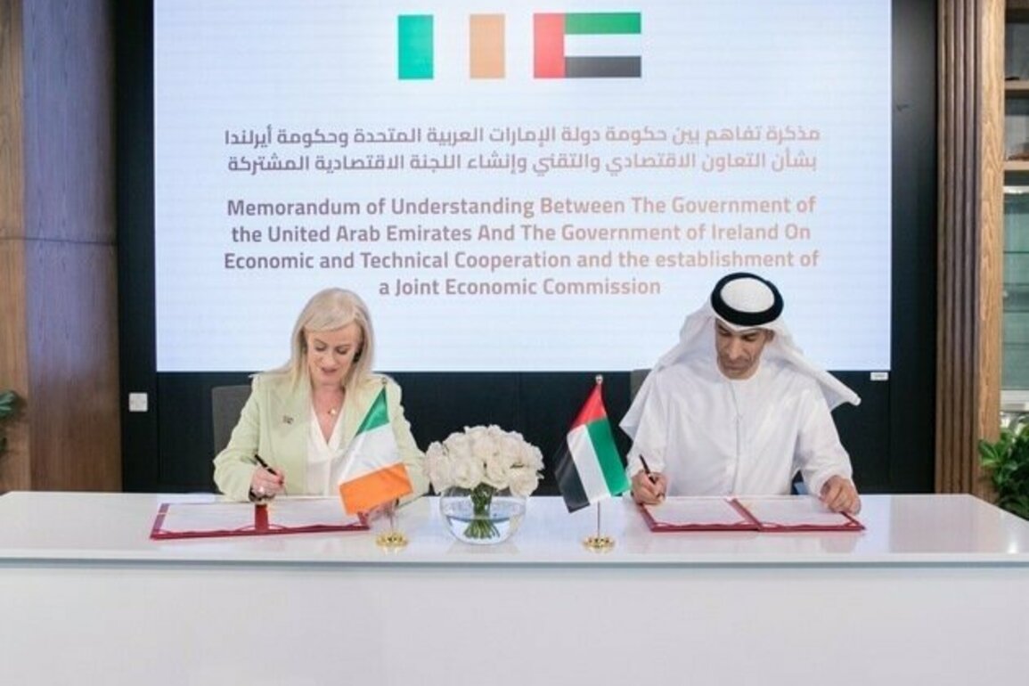 UAE, Ireland sign MoU to enhance economic, technical cooperation, establishment of Joint Economic Commission