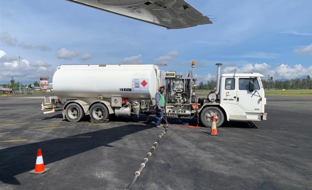 Ok Tedi Mining has established critical jet fuelling infrastructure in PNG. 