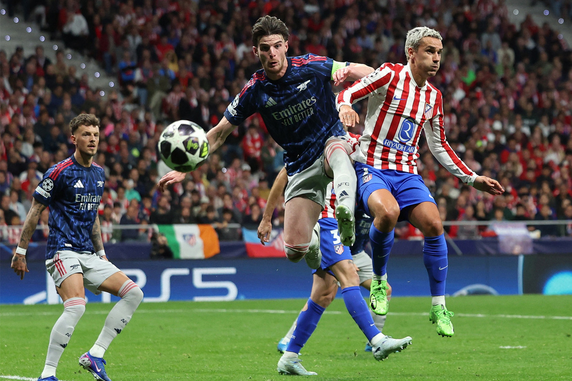 UCL: Atletico Madrid, Arsenal play 1-1 stalemate in first leg of semifinal