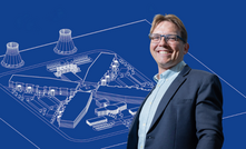 Australia's HB11 nears its lightbulb moment in the race for laser fusion. Pictured: co-founder Dr Warren McKenzie in front of a concept laser power plant of the future.