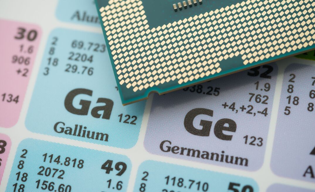 Gallium is a key component in circuit boards..