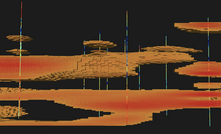 Rhino blasthole data, and the distribution of iron ore within a pattern, as visualised in MinePortal. Waste rock has been removed from the image. Real-time, high-resolution subsurface imaging such as this is simply not possible with legacy measurement while drilling (MWD) techniques