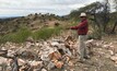  The mineralised zone at Sonoro Metals' Cerro Caliche gold project in Sonora State, Mexico
