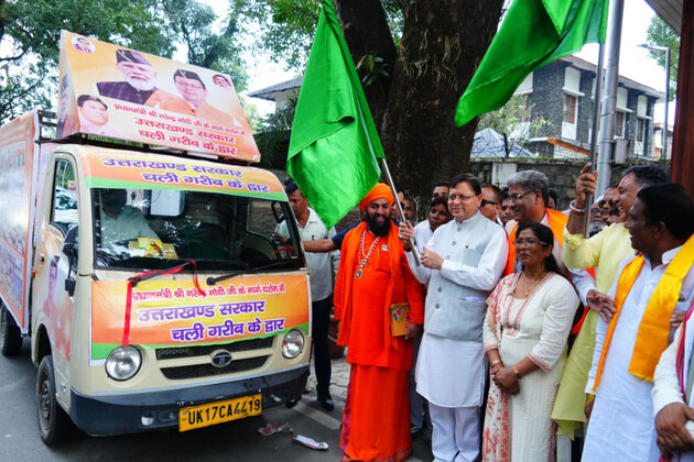 Uttarakhand CM Pushkar Singh Dhami flags off Dr Bhimrao Ambedkar Social Welfare Multipurpose Camp Rath