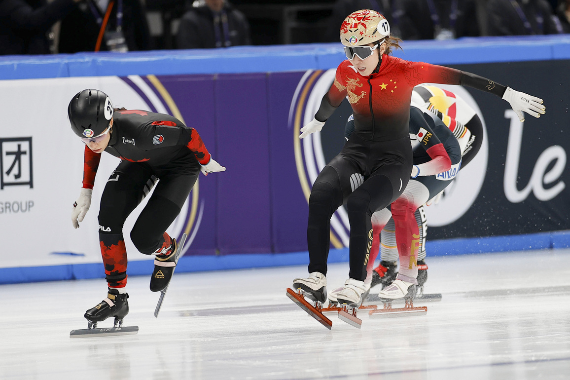 (SP)CHINA-BEIJING-SHORT TRACK SPEED SKATING-WORLD CHAMPIONSHIPS-WOMEN'S 1000M (CN)