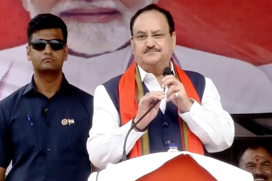"Vikas with NDA, vinash with Mahagathbandhan": JP Nadda in Bihar's Aurangabad