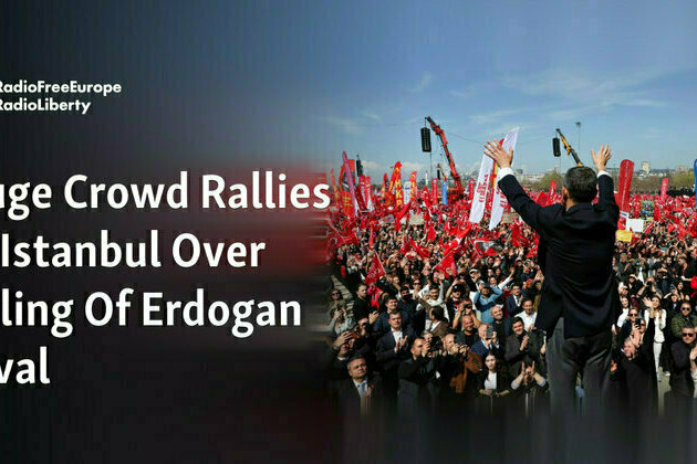 Huge Crowd Rallies In Istanbul Over Jailing Of Erdogan Rival