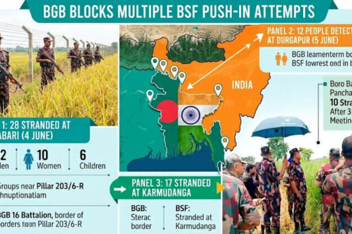 Humanitarian Crisis Looming as Bangladesh Thwarts Multiple BSF Pushback Attempts Along the Border