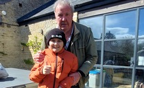 Jeremy Clarkson helps to fulfil wish of young boy at Diddly Squat Farm