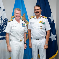 Indian, US Navy discuss areas of mutual maritime interest during visit of CNS Admiral Dinesh K Tripathi