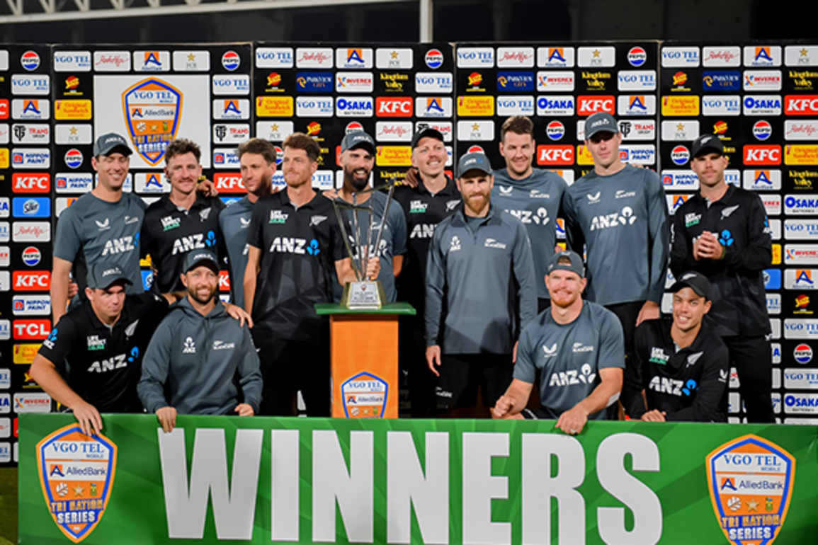 New Zealand triumph over Pakistan in Tri-Nation Final, climb ICC ODI Rankings