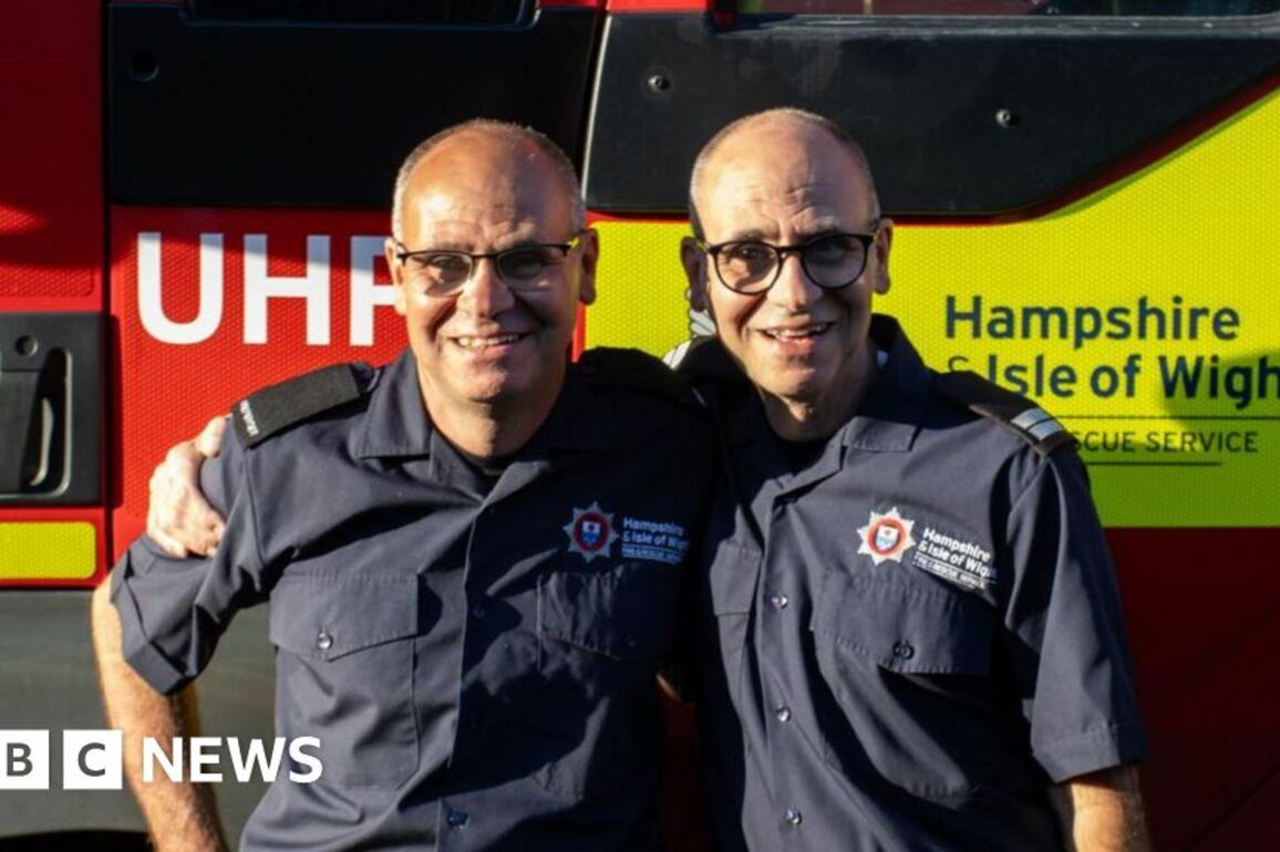 Hampshire firefighting twins retire after 68 years of service