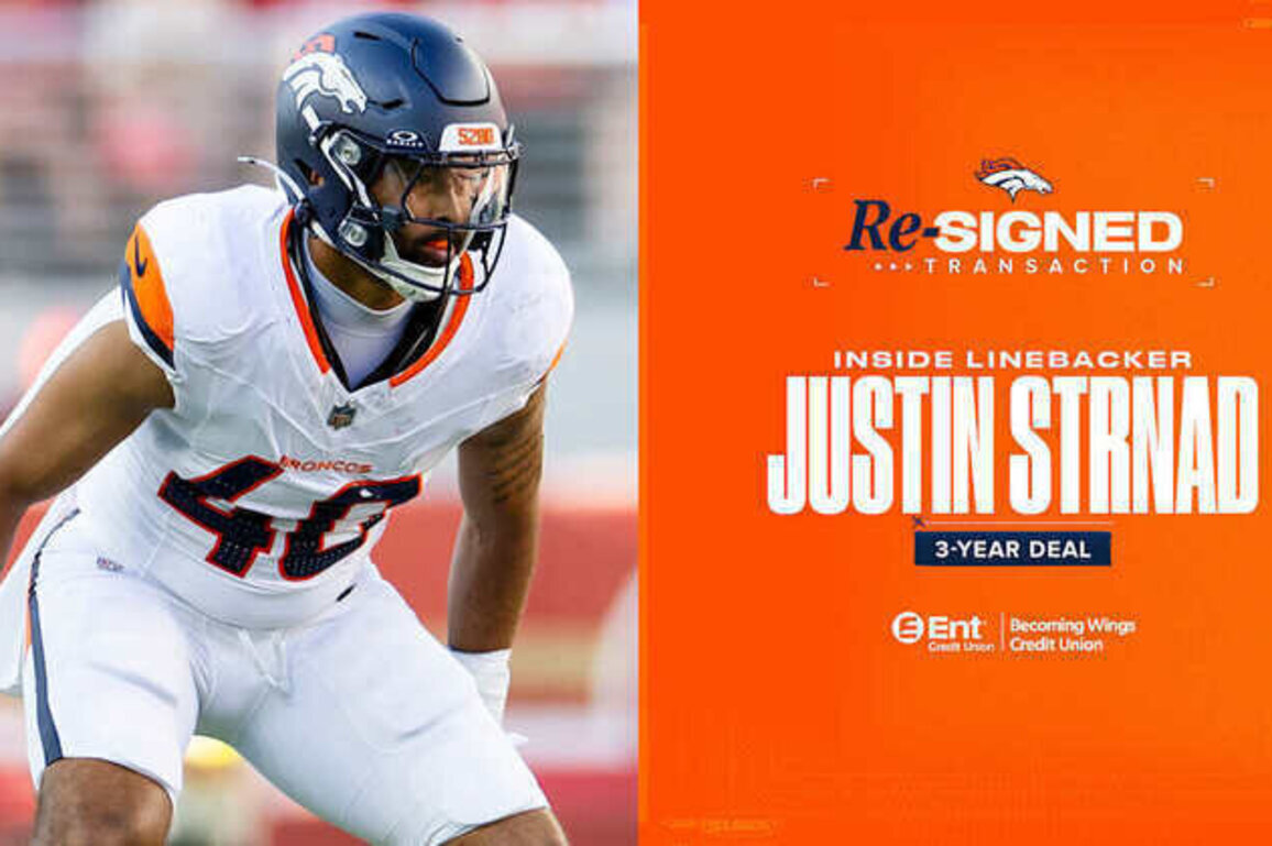 Broncos re-sign ILB Justin Strnad to 3-year contract