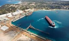 The Esperance port with the iron ore berth in the foreground.