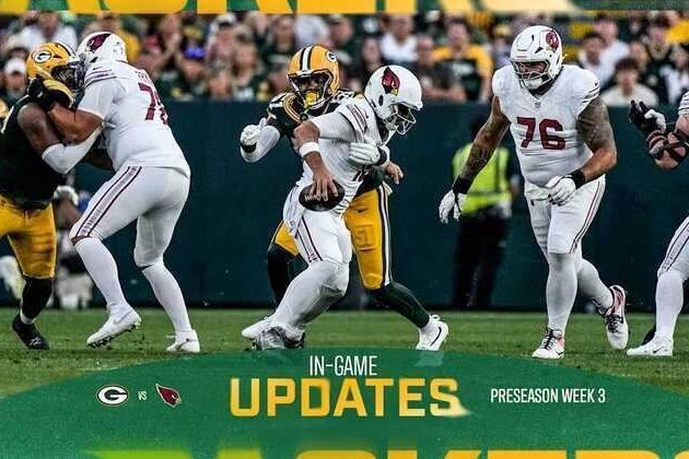 Packers and Cardinals tied at 3 after first quarter