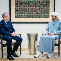 Abdullah bin Zayed receives Canadian Prime Minister's Senior Advisor on Foreign, Defence & Security Policy