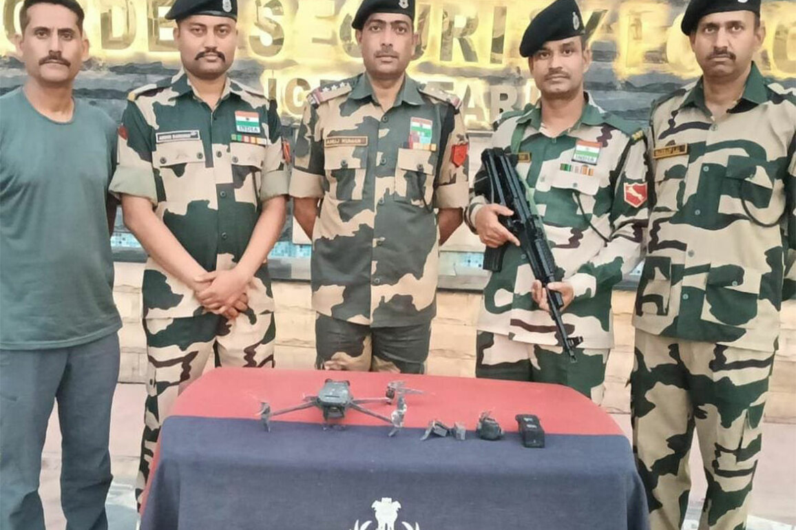 BSF and Punjab Police recover pistol, heroin and drones in Joint Border Operations