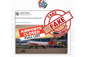 PIB busts fake news about airport entry ban