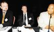  Flashback to Africa Downunder 2003. L-R: Equinox Minerals’ Craig Williams, international law expert Col Roberts and then-South African Deputy Mines Minister Lulu Xingwana 