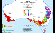  Soil moisture levels as at 18 February 2020