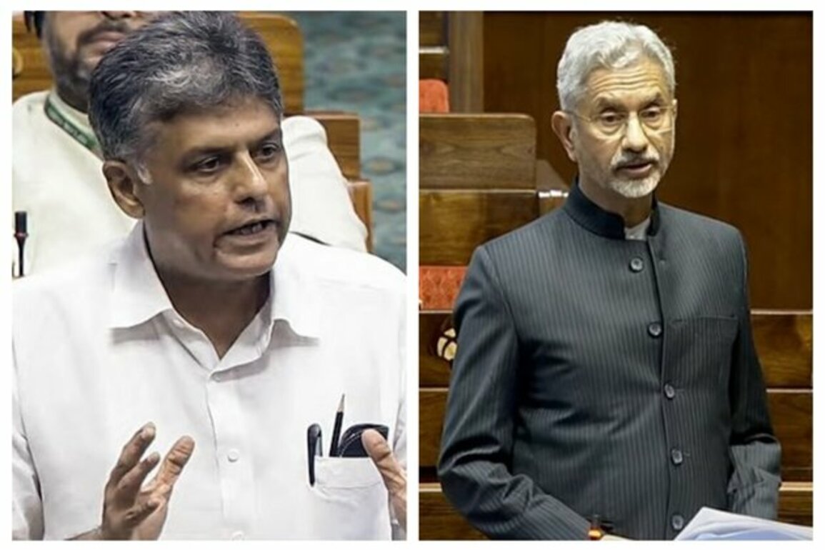 "Sounded more like mid-level official of...": Congress' Manish Tewari slams Jaishankar's statement on deportation from US