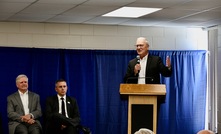 North Dakota Senator Kevin Cramer at the Beaulah signing ceremony