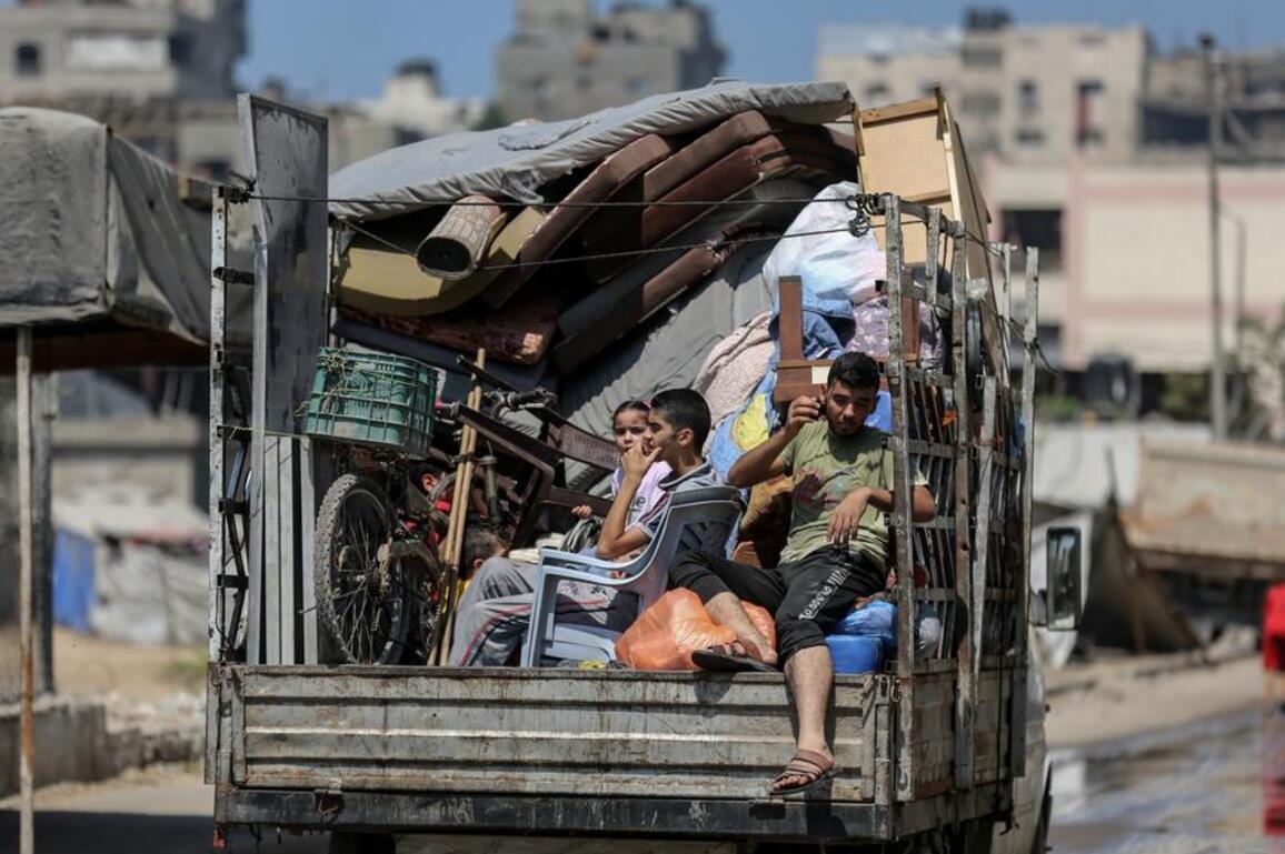Mideast in Pictures: Residents flee Gaza City as Israel expands offensive