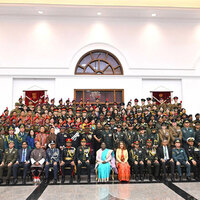 Nepali officers, NCC cadets visit India; call upon President Murmu, Defence Minister