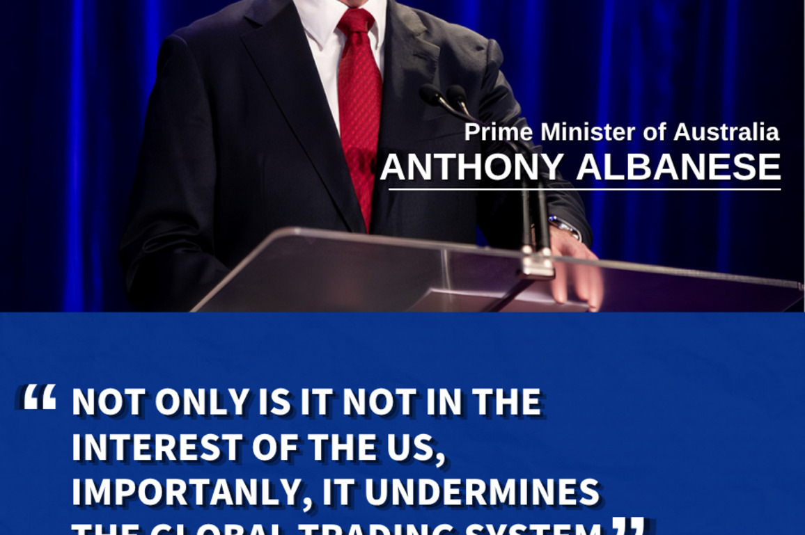 Poster | Australia has "ideological disagreement" with U.S. on tariffs: PM