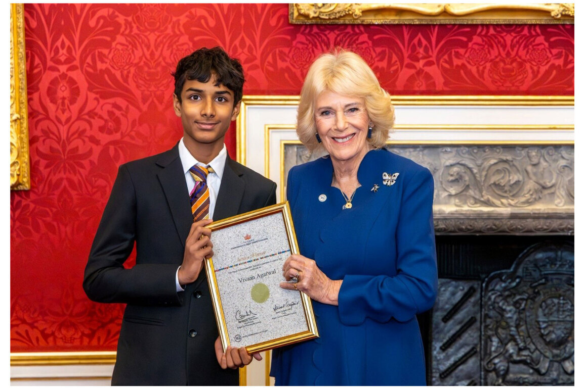 Vivaan Agarwal Named Junior Winner of The Queen's Commonwealth Essay Competition 2025