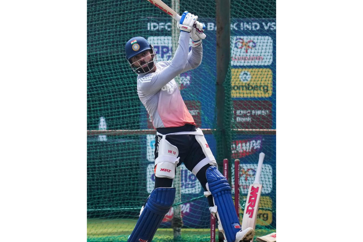 Virat Kohli sweats it out in nets ahead of 1st NZ ODI at Vadodara