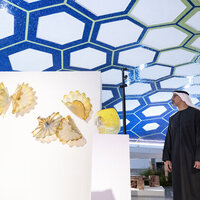 Khaled bin Mohamed bin Zayed visits NOMAD Abu Dhabi art and design fair