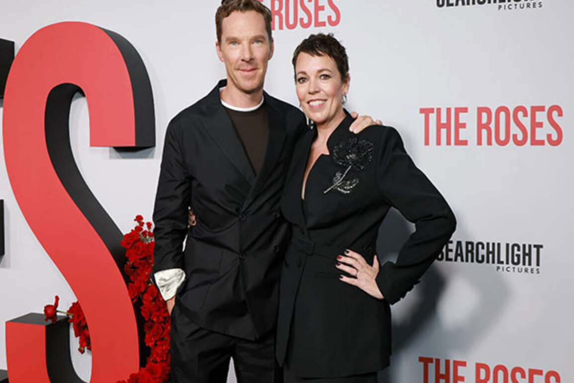 Benedict Cumberbatch, Olivia Colman make stylish appearance at The Roses NYC Debut