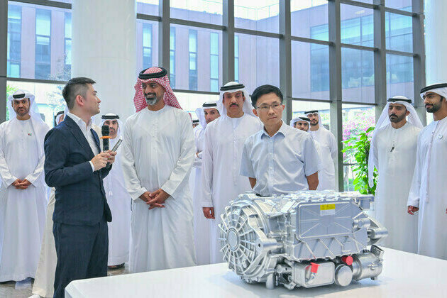 Ammar bin Humaid visits Changan Automobile R&D Centre, Sanfeng Environment company in China