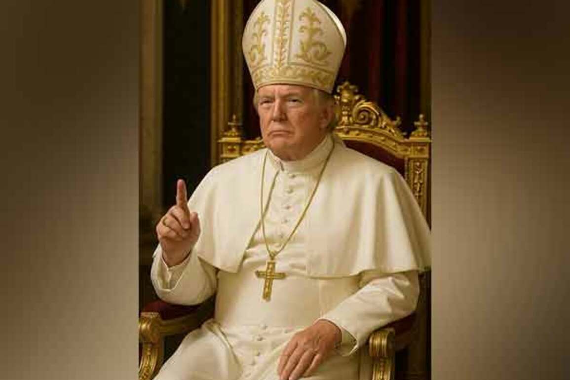 Trump posts image of himself as Pope after joking it would be his "number one choice"