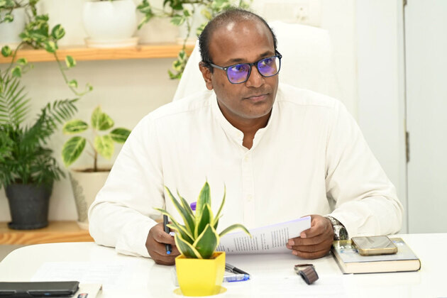 Uttarakhand CEO Purushottam hands over enumeration form to CM Dhami
