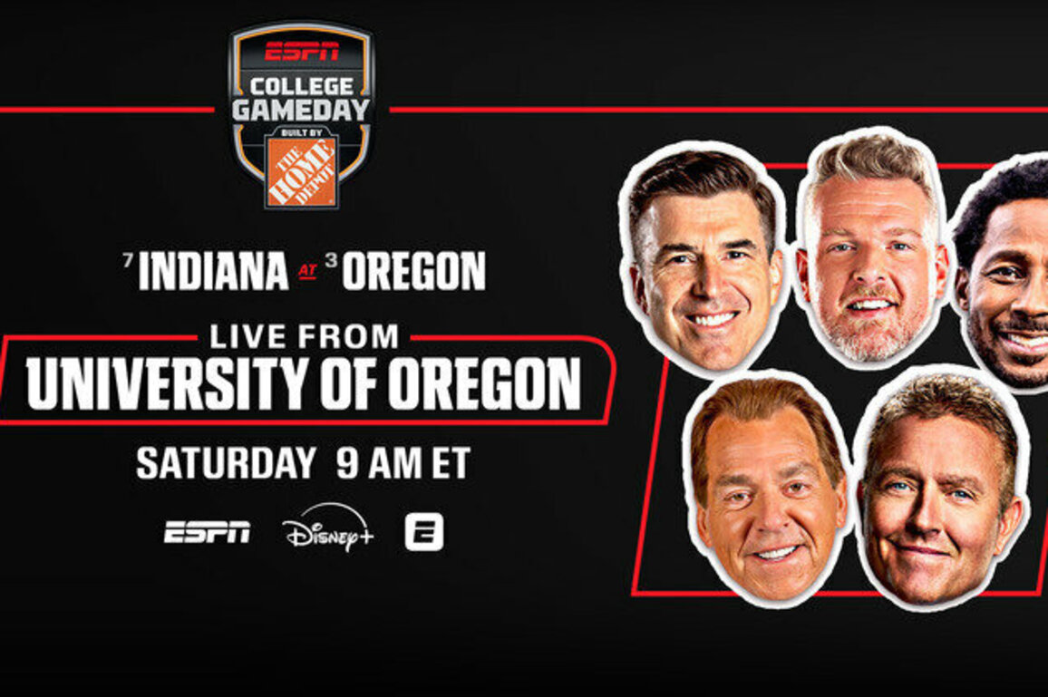 ESPN's College GameDay Built by The Home Depot Heads West for Top 10 Big Ten Battle from Oregon