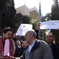 SYRIA-DAMASCUS-ISRAEL-DEMILITARIZING SOUTHERN SYRIA-REMARKS-PROTEST