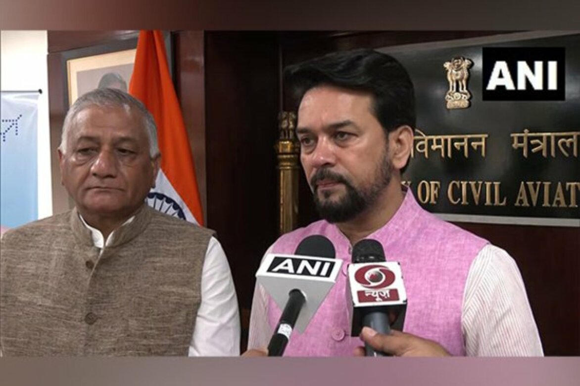 New Dharamshala-Delhi air route launched, Anurag Thakur thanks PM Modi