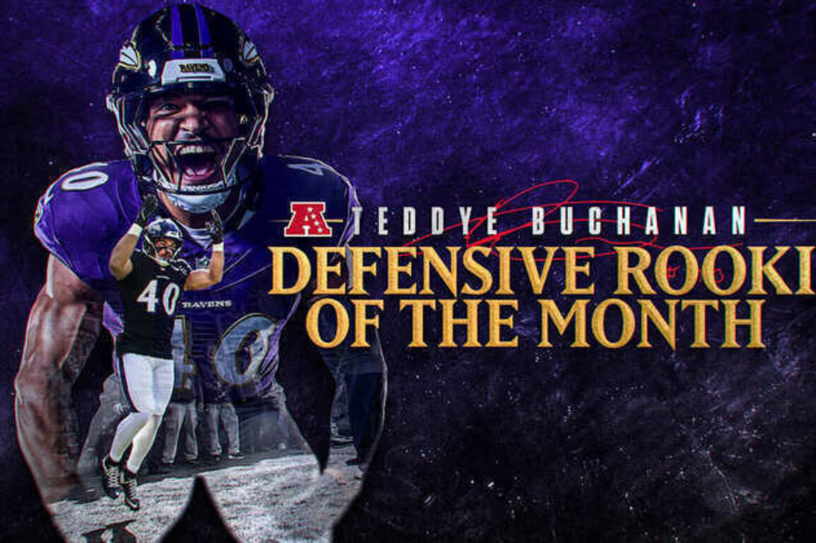 Teddye Buchanan Named NFL Defensive Rookie of the Month