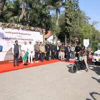 CM Bhupendra Patel flags off 183 vehicles for forest personnel at Sasan Gir