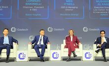  Jun Nishizawa joined a leadership panel at Gastech 2023. Image provided DMG Events.