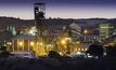 The Cullinan mine in South Africa at dusk
