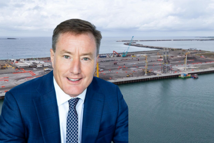 Fears grow over cost of imports on Australia's domestic gas market Squadron's Port Kembla and CEO Rob Wheals. 