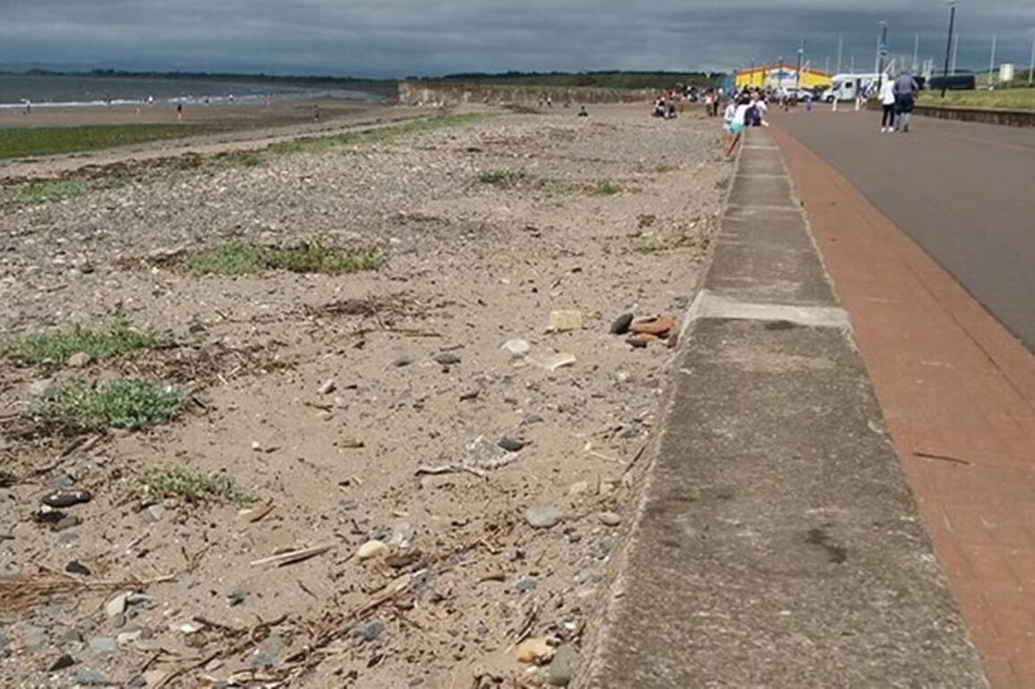Human remains wash up on Prestwick Beach as police probe grim discovery
