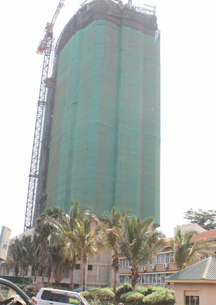  office building under construction ll the  staff working in ampala will be accomodated in this building hotos by bou isige