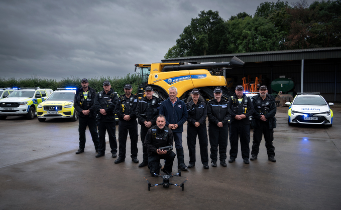 Farmer Andrew Ward (centre) helped Lincolnshire Police initiate Operation Galileo at Glebe Farm to tackle hare coursing (Lincolnshire Police)