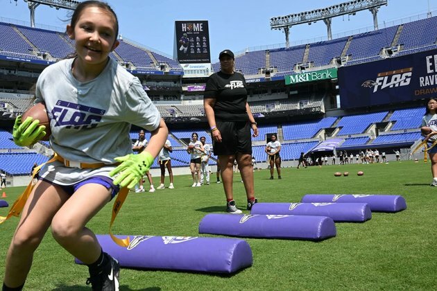 Ravens Host Girls Flag Football Clinics With Pilot League Coming