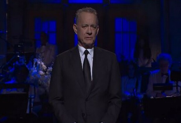 Tom Hanks delivers satirical "In Memoriam" tribute on SNL 50th anniversary special