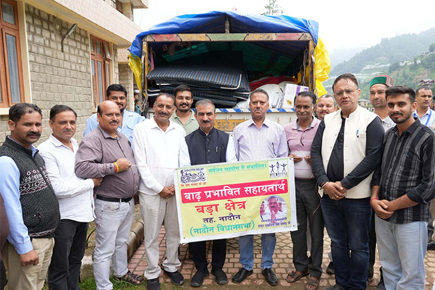CM Sukhu expresses gratitude towards people of Nadaun for sending disaster relief material